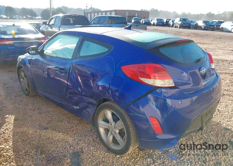 2014 Hyundai Veloster Base W/Black from USA, damaged, VIN KMHTC6AD1EU209574